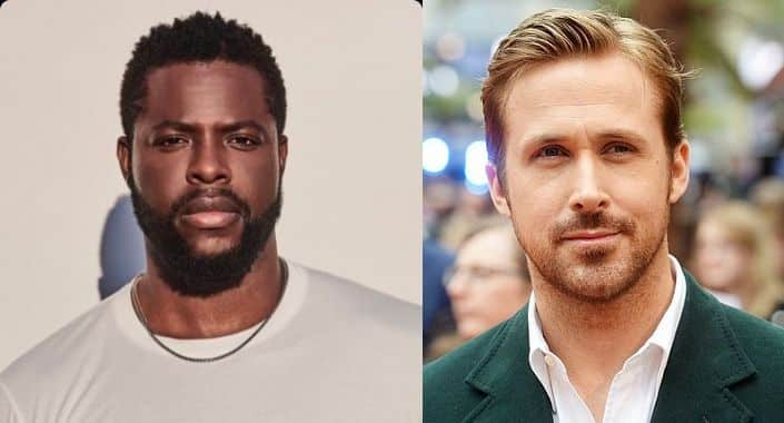 Ryan Gosling and Winston Duke are in the film The Fall Guy-